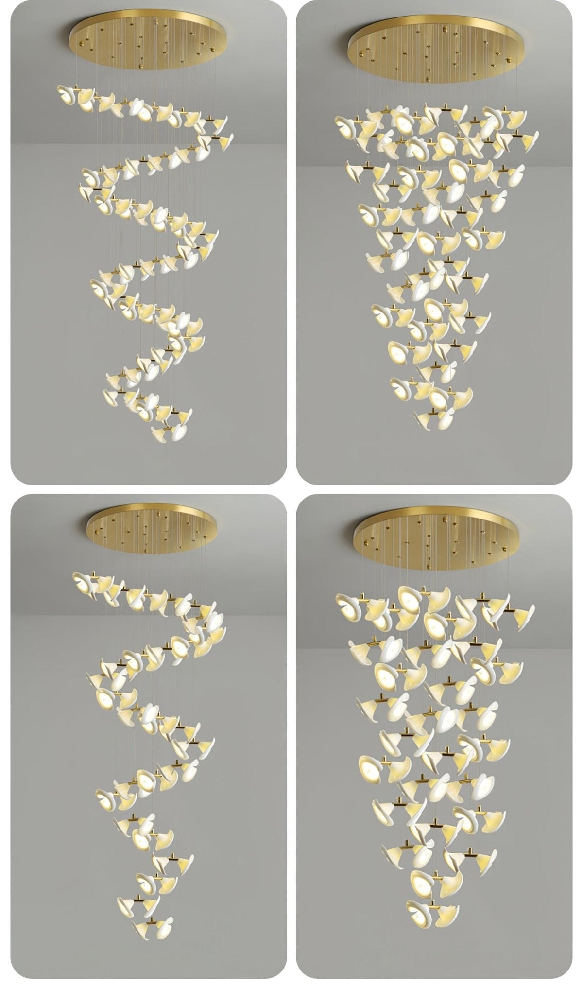 Ernoreth Art Deco Keramik Kronleuchter