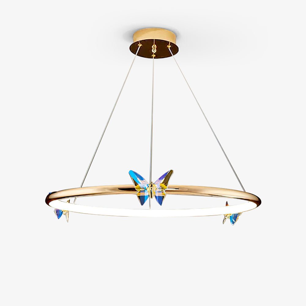 Alen Kronleuchter Schmetterling Kristallring Elegant