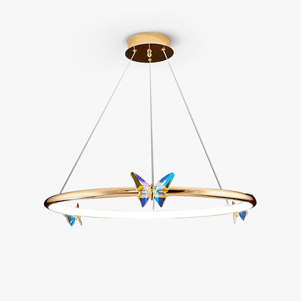 Alen Kronleuchter Schmetterling Kristallring Elegant
