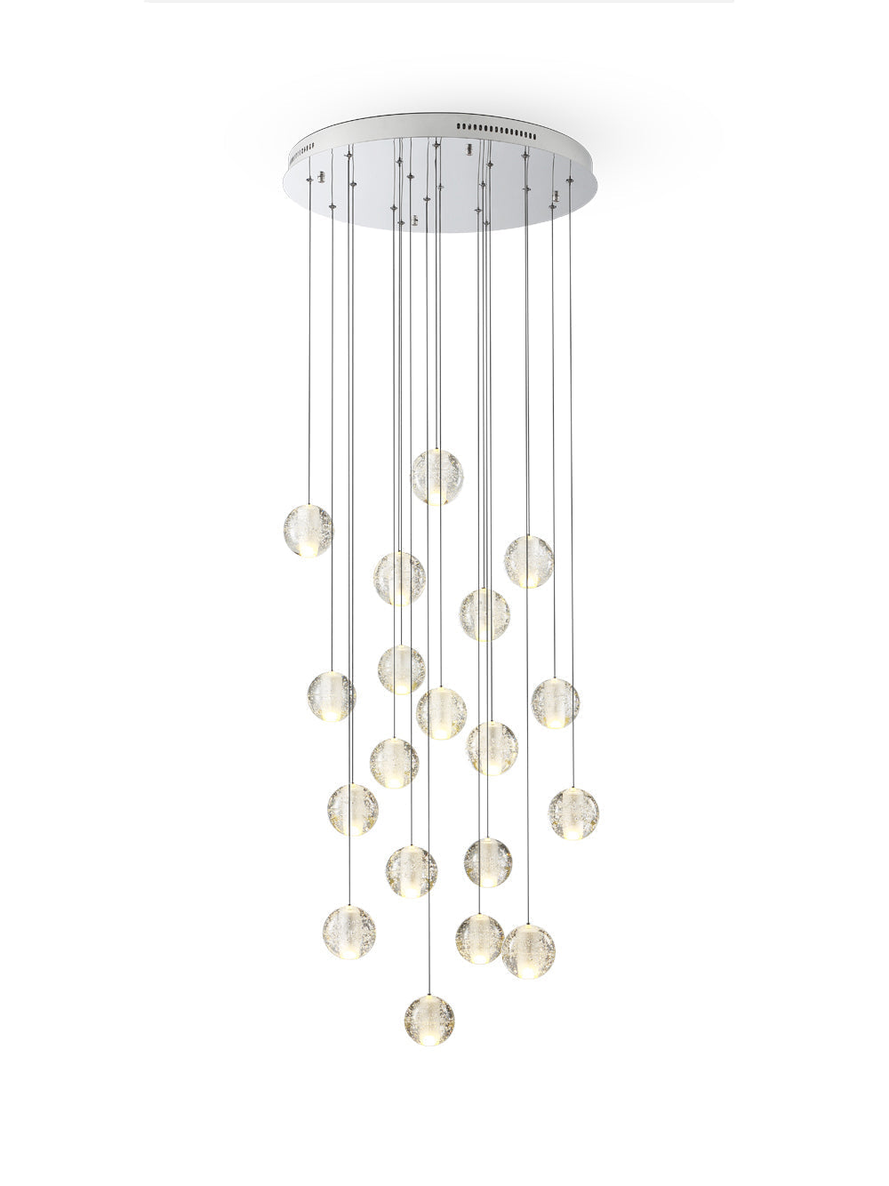 Kristall-Kugel-Cluster-Pendelleuchte