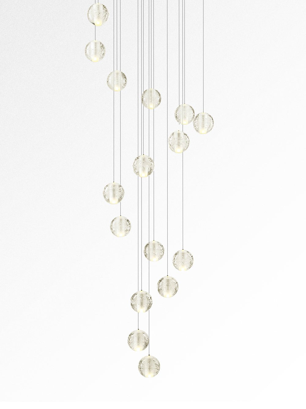 Kristall-Kugel-Cluster-Pendelleuchte