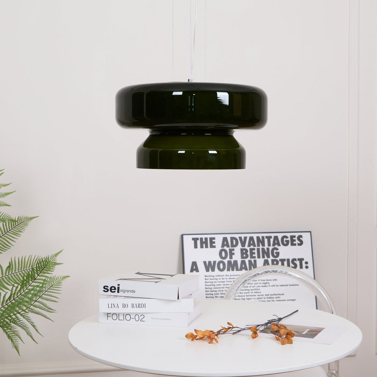 Zerithce Pendelleuchte aus Glas, modern minimalistisch für Wohnzimmer | Cielum