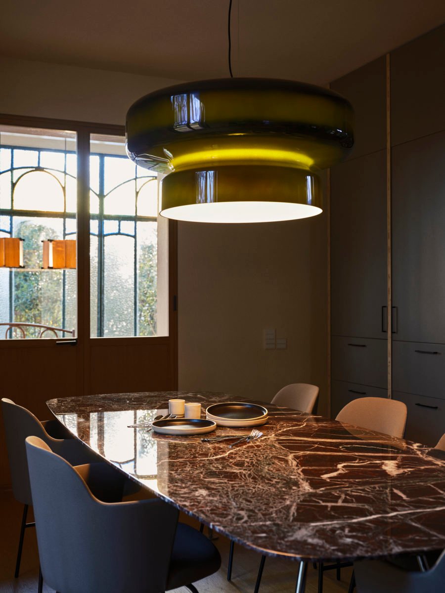 Zerithce Pendelleuchte aus Glas, modern minimalistisch für Wohnzimmer | Cielum