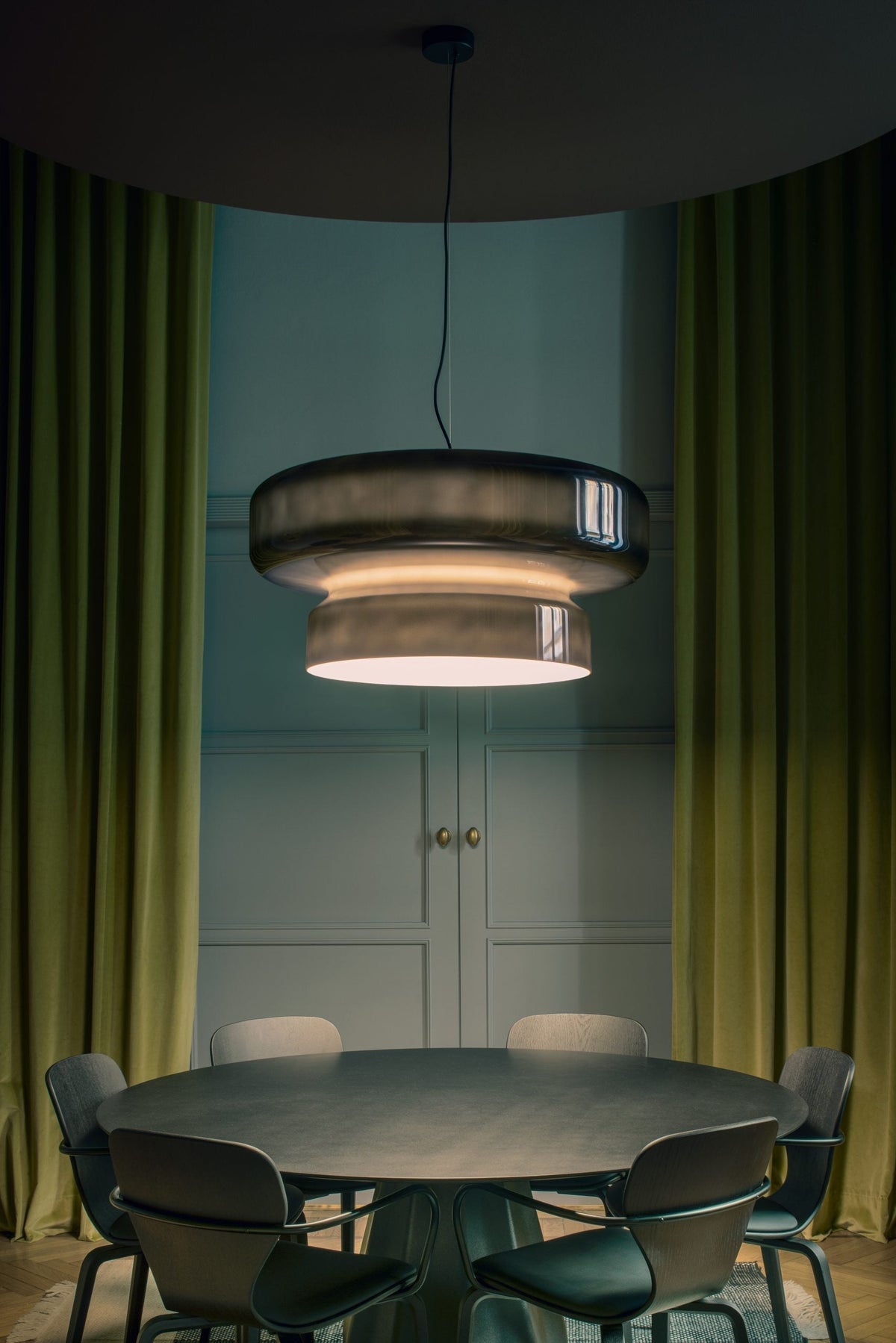 Zerithce Pendelleuchte aus Glas, modern minimalistisch für Wohnzimmer | Cielum