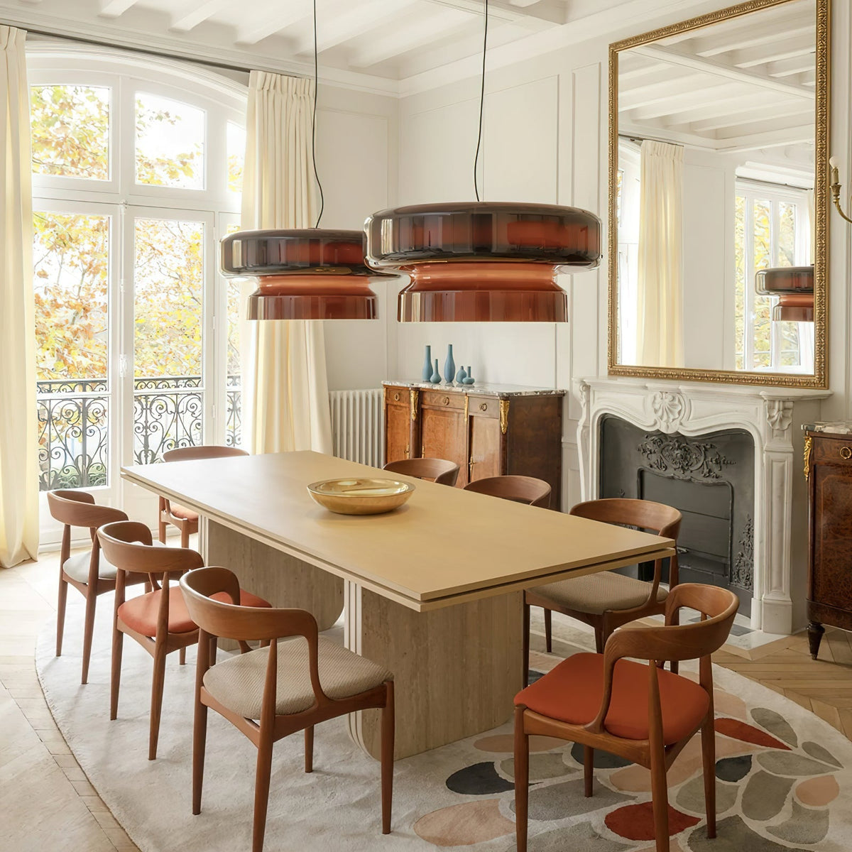 Zerithce Pendelleuchte aus Glas, modern minimalistisch für Wohnzimmer | Cielum