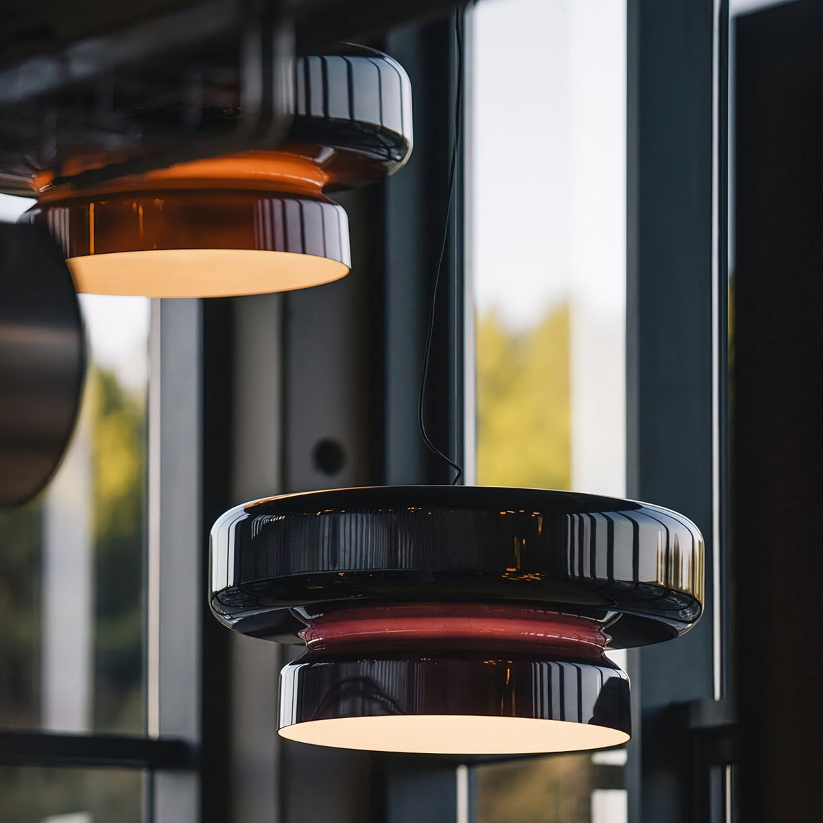 Zerithce Pendelleuchte aus Glas, modern minimalistisch für Wohnzimmer | Cielum