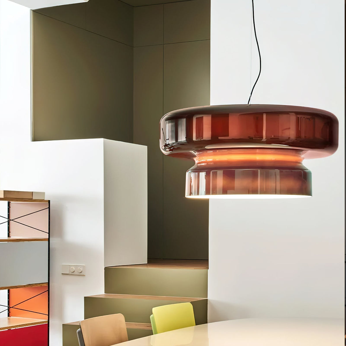 Zerithce Pendelleuchte aus Glas, modern minimalistisch für Wohnzimmer | Cielum