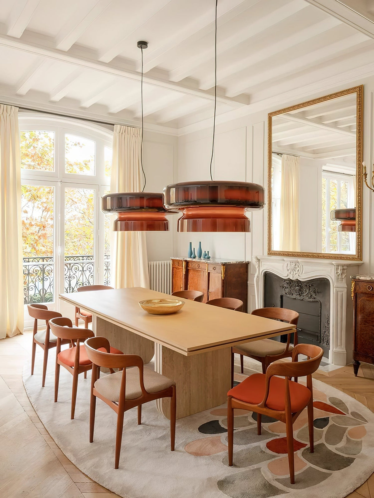 Zerithce Pendelleuchte aus Glas, modern minimalistisch für Wohnzimmer | Cielum