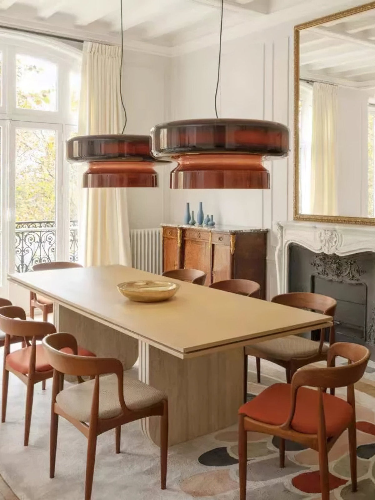 Zerithce Pendelleuchte aus Glas, modern minimalistisch für Wohnzimmer | Cielum
