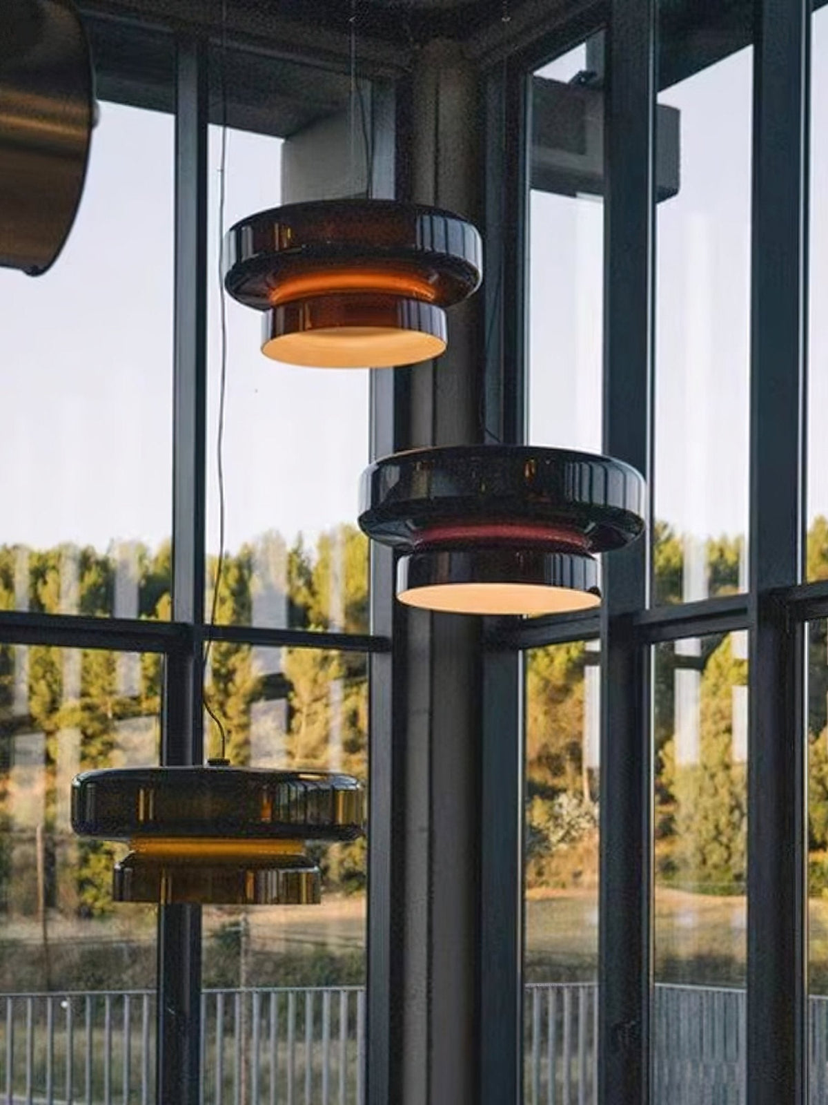 Zerithce Pendelleuchte aus Glas, modern minimalistisch für Wohnzimmer | Cielum