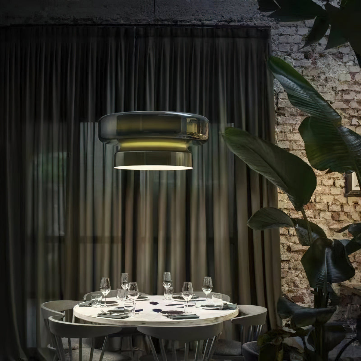 Zerithce Pendelleuchte aus Glas, modern minimalistisch für Wohnzimmer | Cielum