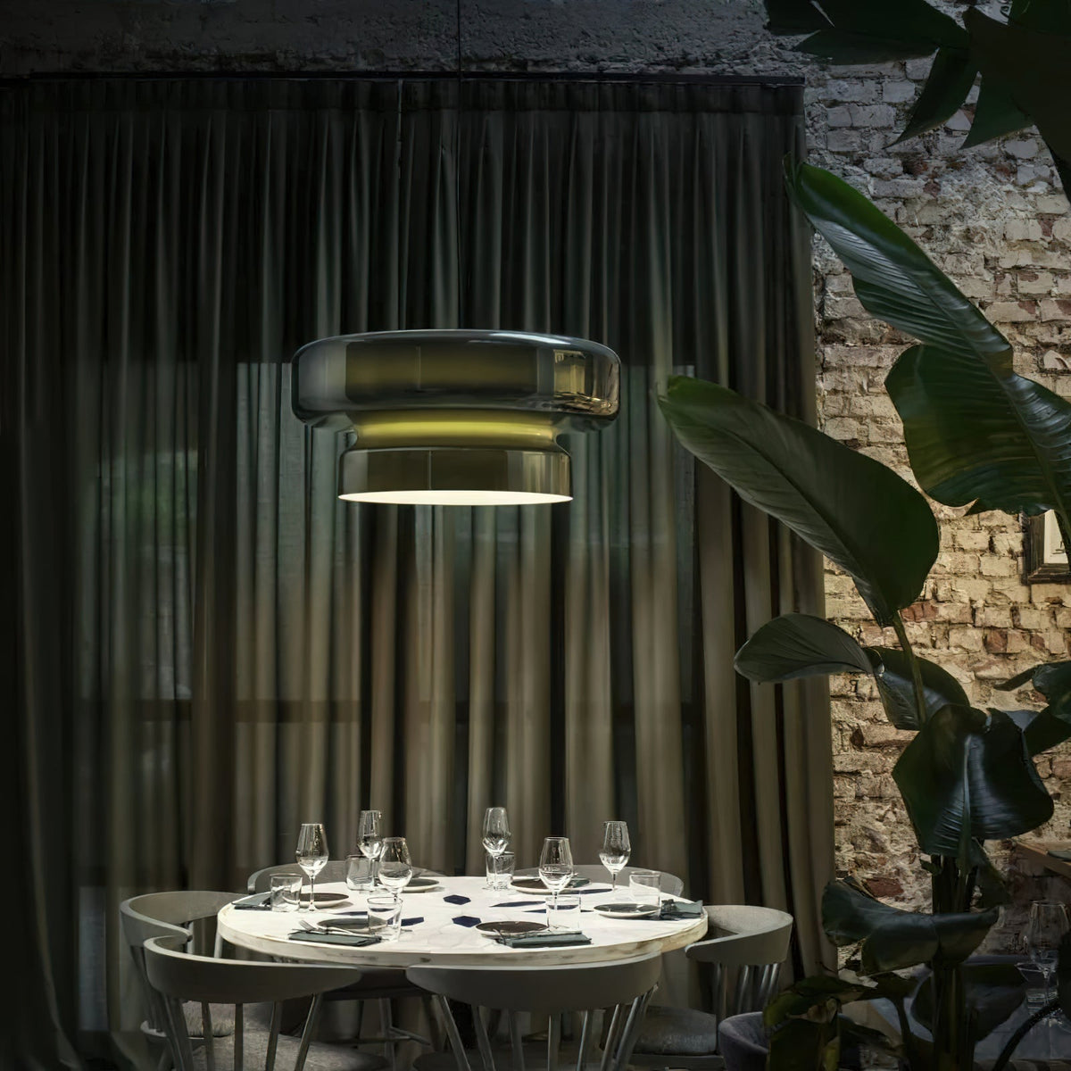 Zerithce Pendelleuchte aus Glas, modern minimalistisch für Wohnzimmer | Cielum