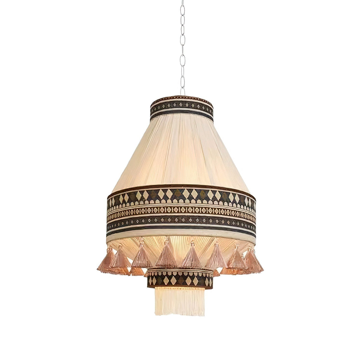 Calyce Pendelleuchte aus Stoff Cozy