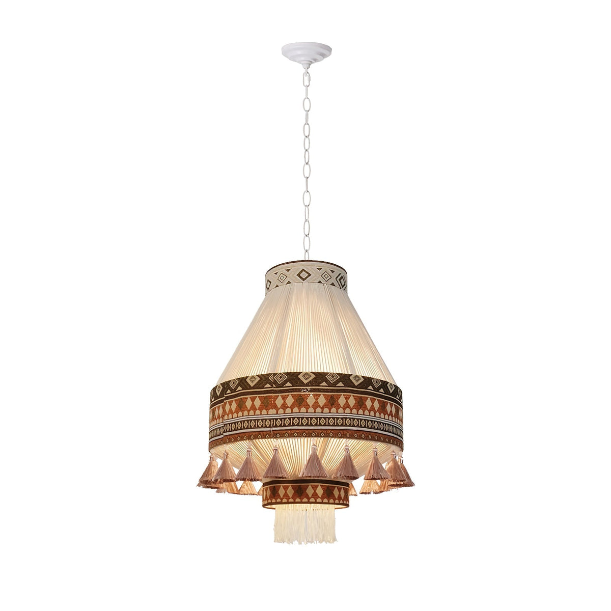 Calyce Pendelleuchte aus Stoff Cozy