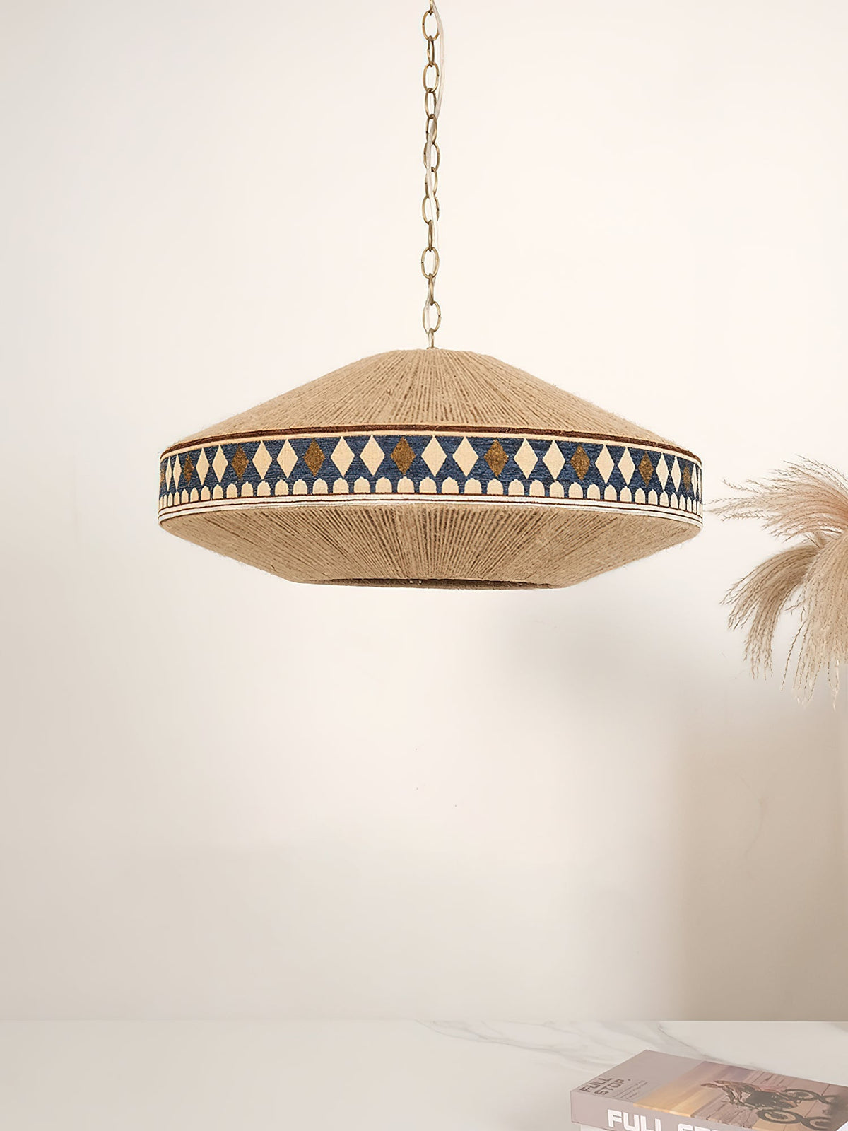 Calyce Pendelleuchte aus Stoff Cozy