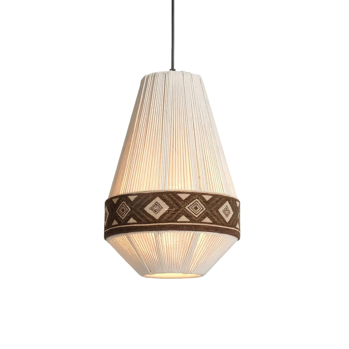 Calyce Pendelleuchte aus Stoff Cozy
