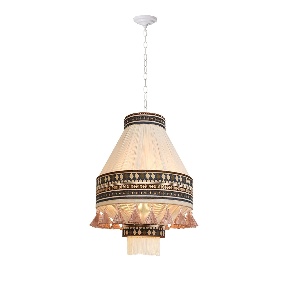 Calyce Pendelleuchte aus Stoff Cozy