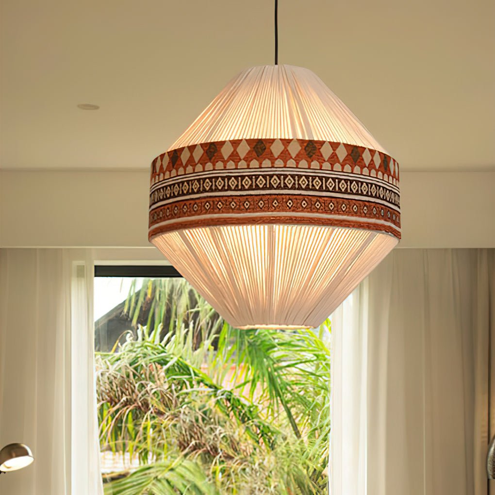 Calyce Pendelleuchte aus Stoff Cozy