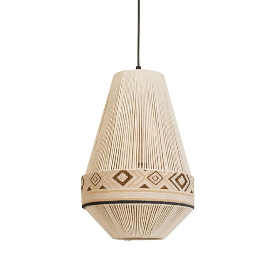 Calyce Pendelleuchte aus Stoff Cozy