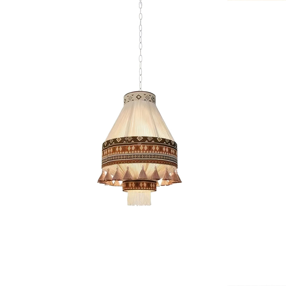 Calyce Pendelleuchte aus Stoff Cozy