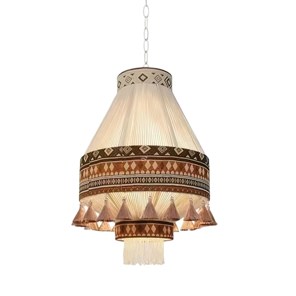 Calyce Pendelleuchte aus Stoff Cozy