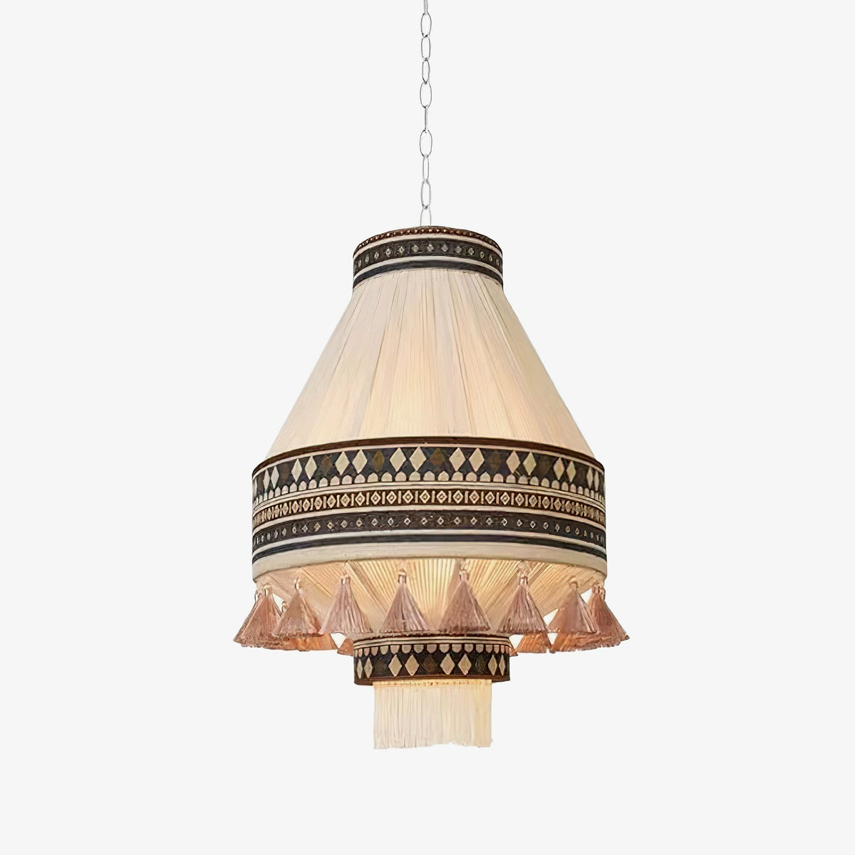 Calyce Pendelleuchte aus Stoff Cozy
