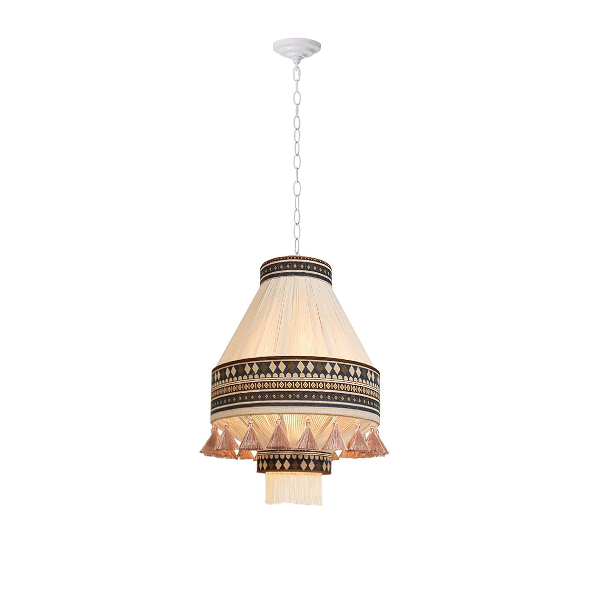 Calyce Pendelleuchte aus Stoff Cozy