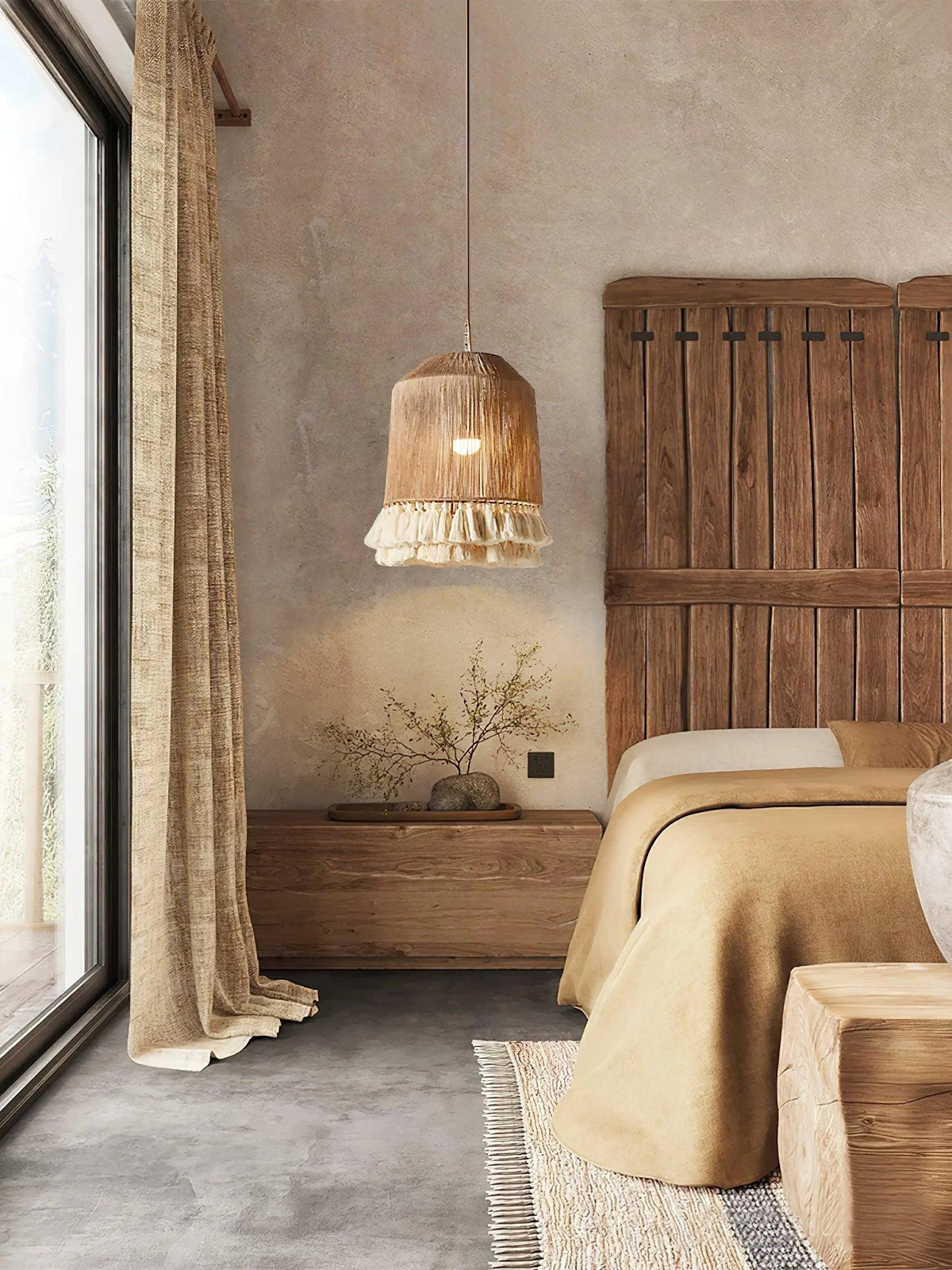 Serenenne Pendelleuchte Baumwolle Quasten Hanfseil für Wohnzimmer Schlafzimmer | Cielum