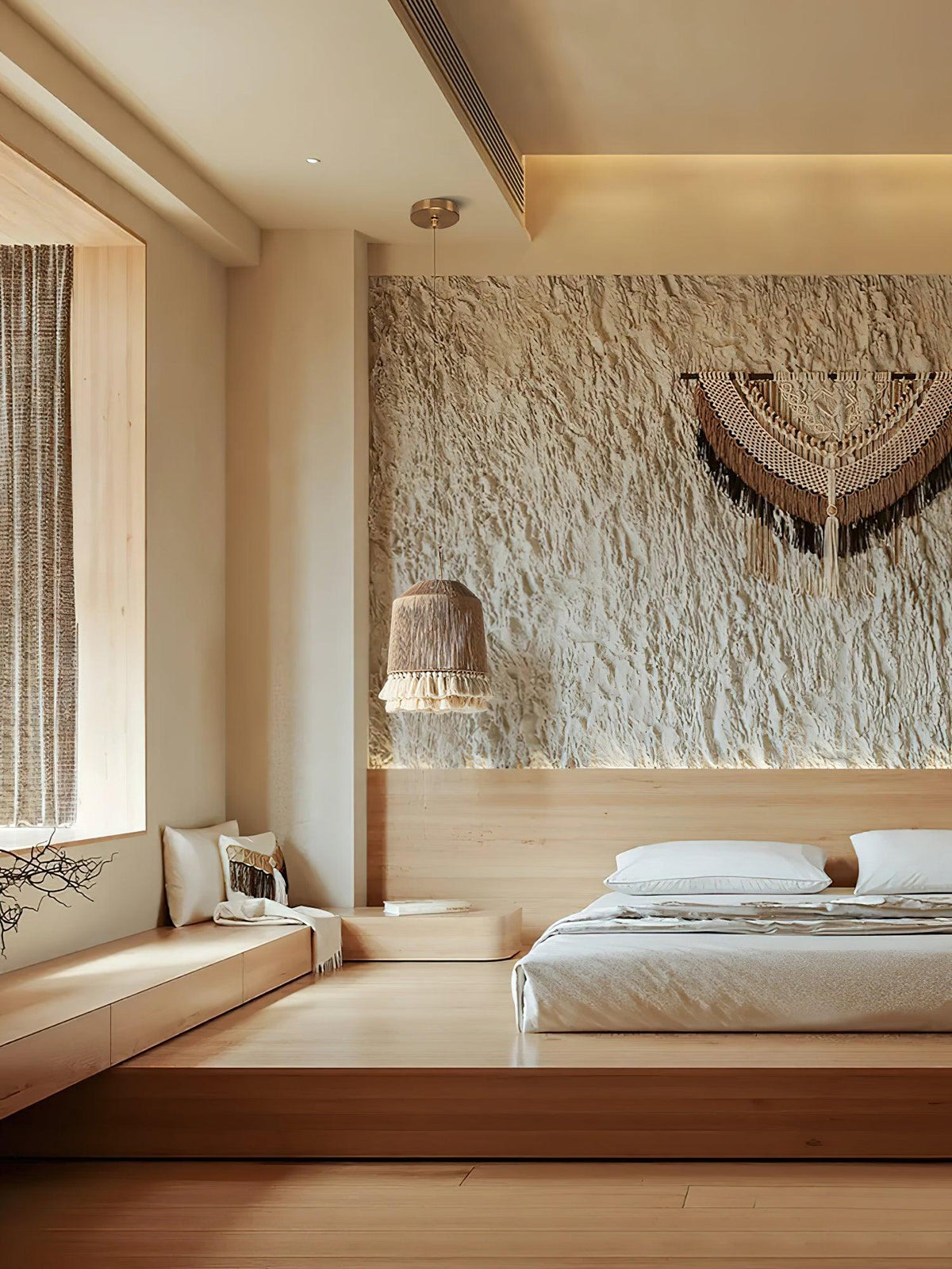 Serenenne Pendelleuchte Baumwolle Quasten Hanfseil für Wohnzimmer Schlafzimmer | Cielum