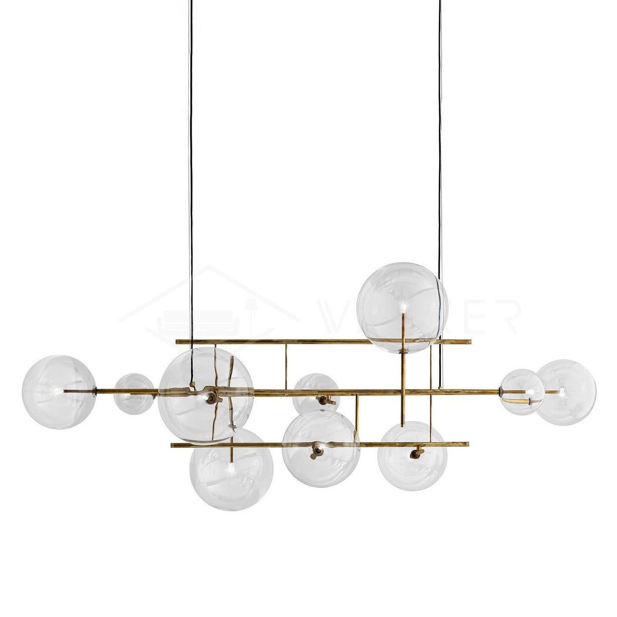 Aveno Kronleuchter LED Kristall transparent