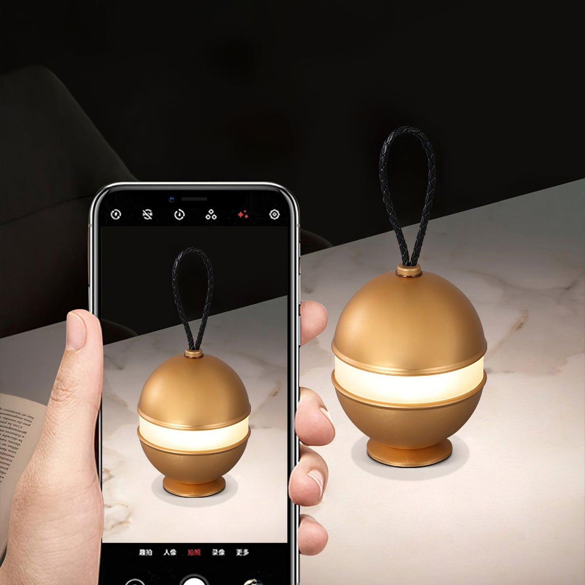 Orbitem Gold Aluminium Tischleuchte