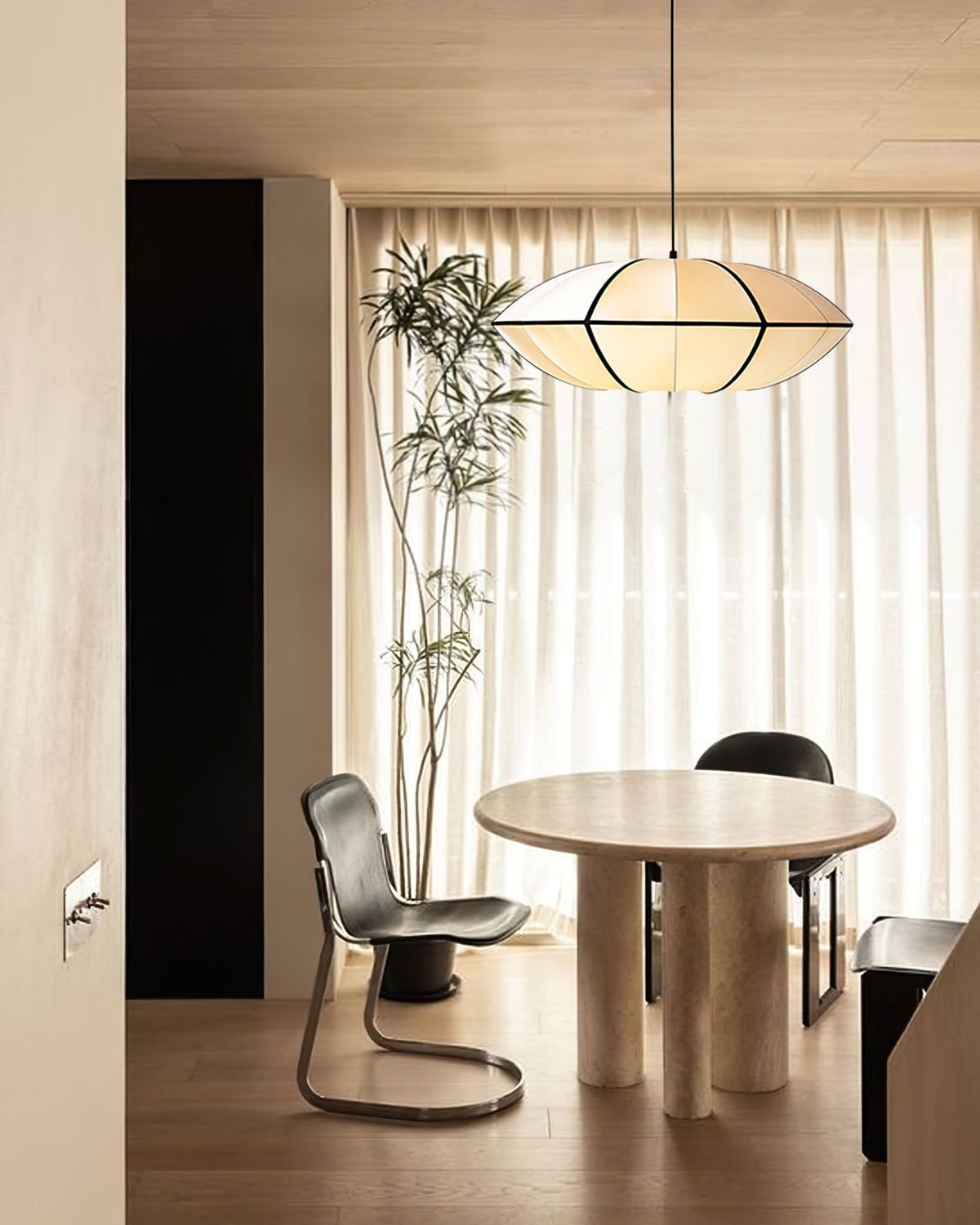 Lineriella moderne Stoff-Pendelleuchte