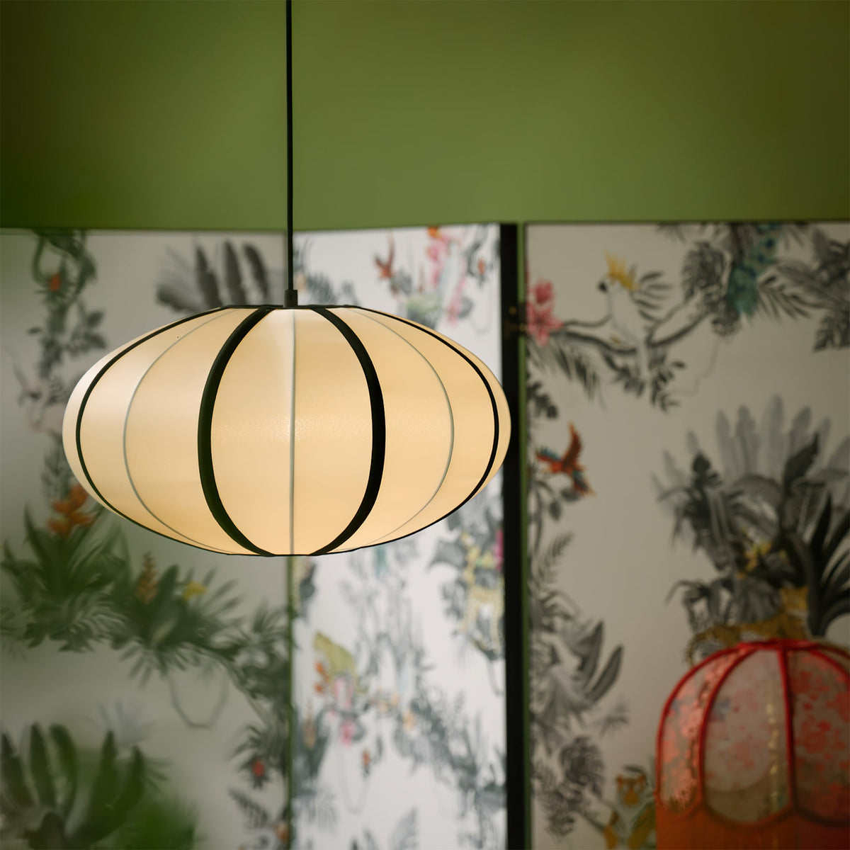 Lineriella moderne Stoff-Pendelleuchte