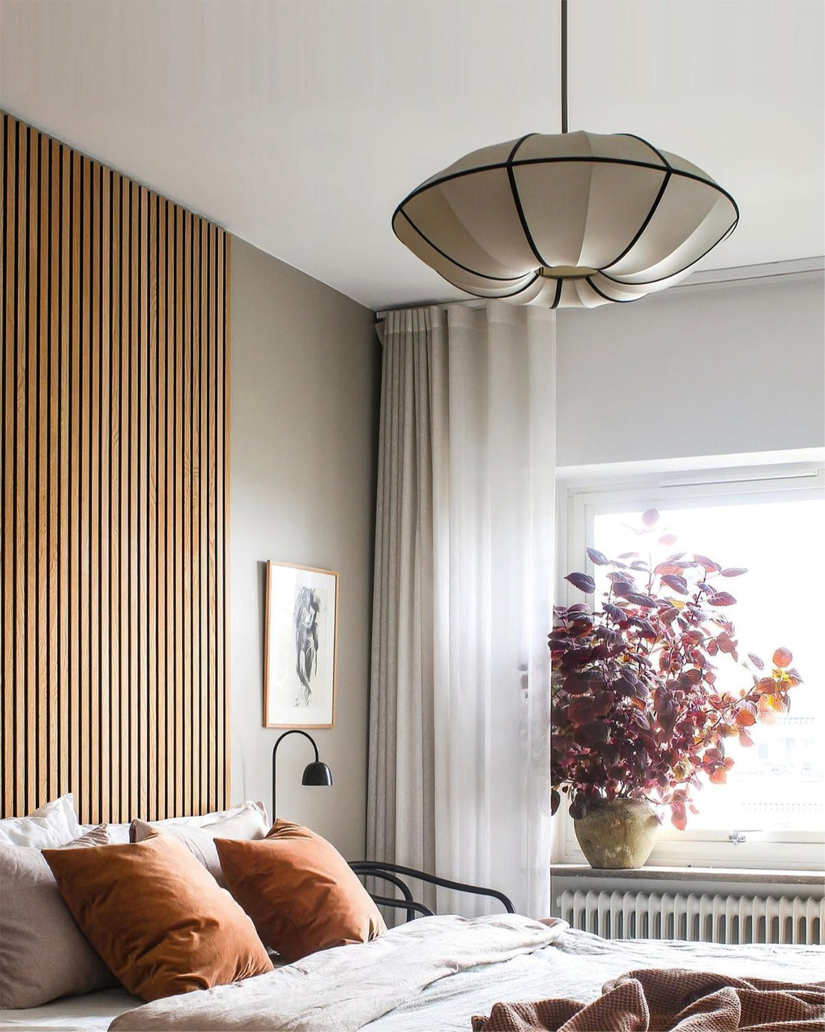 Lineriella moderne Stoff-Pendelleuchte