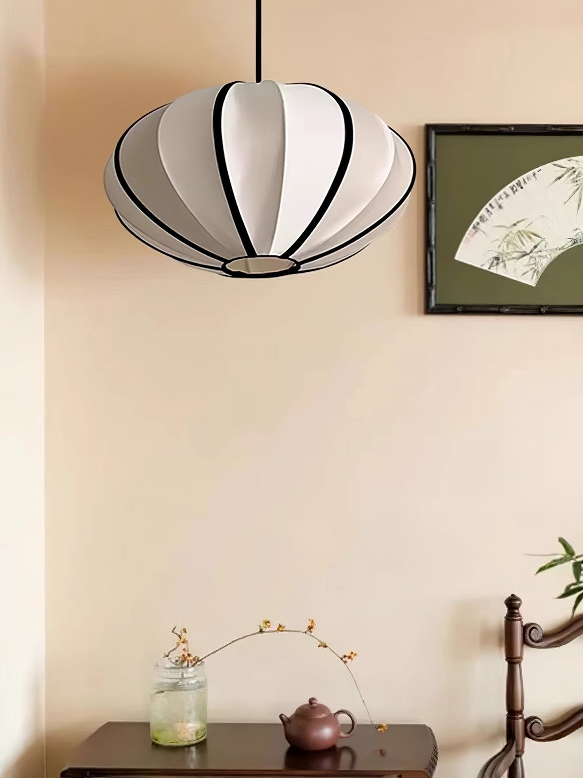 Lineriella moderne Stoff-Pendelleuchte