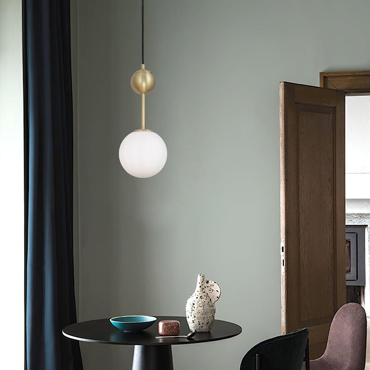 Fird Messing & Glas Classic Pendelleuchte