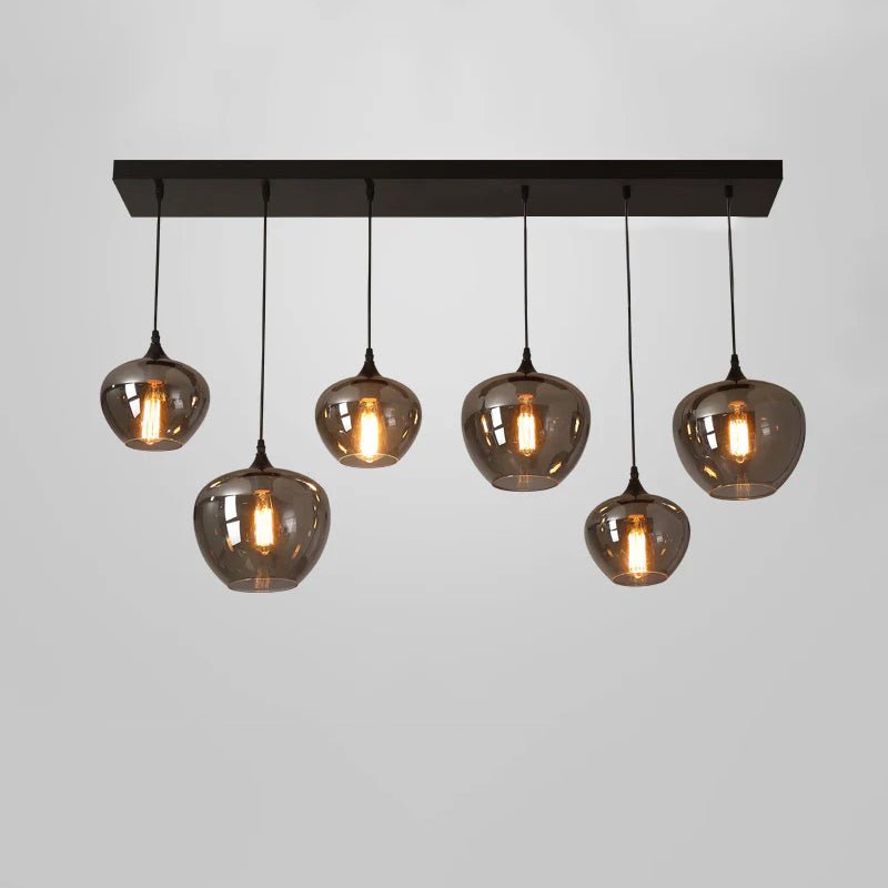 Tevely Pendelleuchte aus Glas im industriellen Chic-Stil