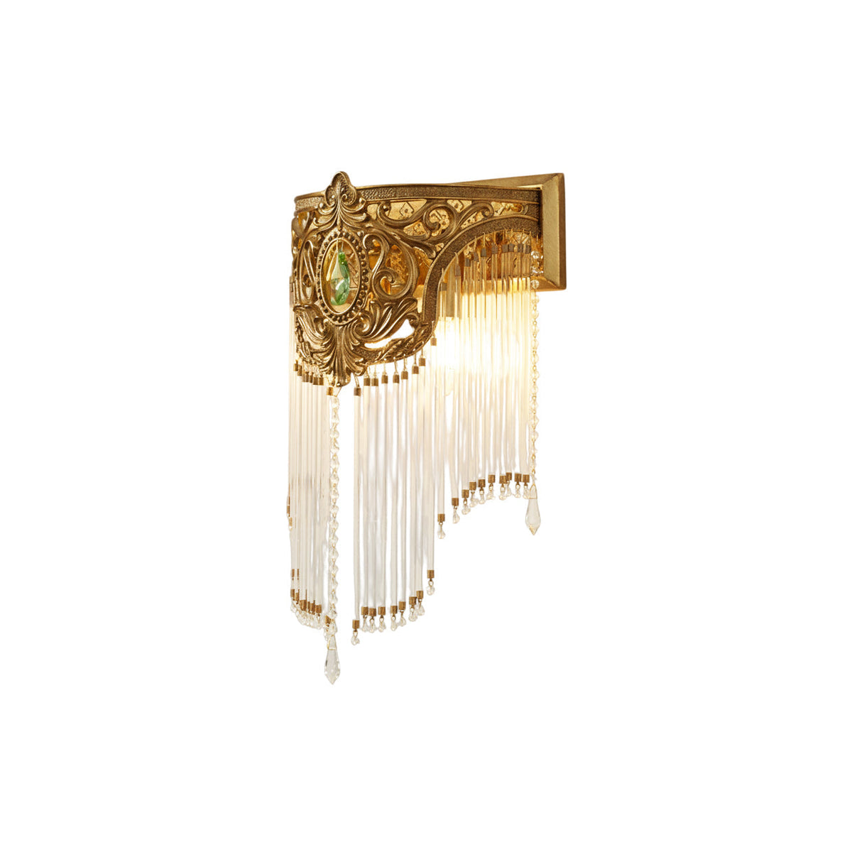 Bow Tie Gold Kristall-Fringe-Wandleuchte
