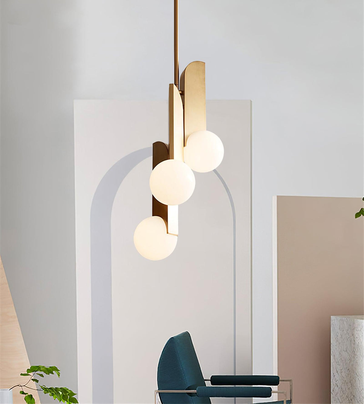 Eirelelia elegante Pendelleuchte aus Glas