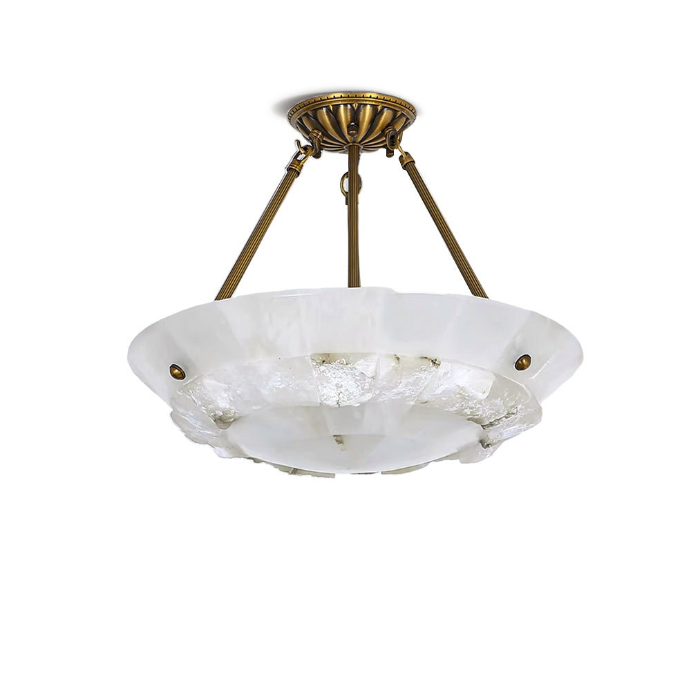 Nomen Pendelleuchte Alabaster Bowl Eleganz