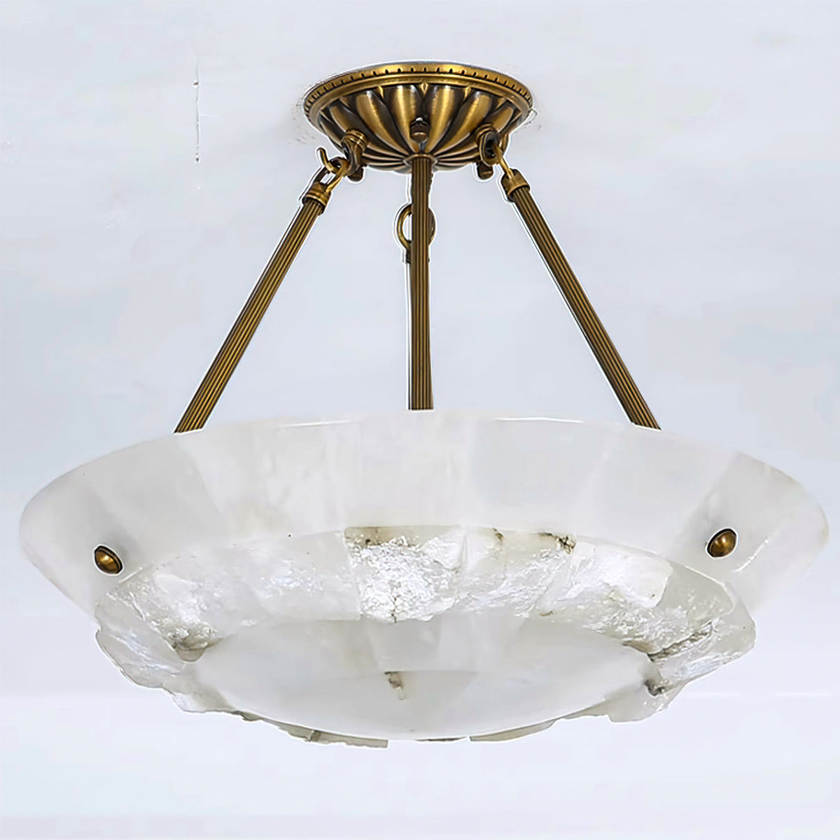 Nomen Pendelleuchte Alabaster Bowl Eleganz