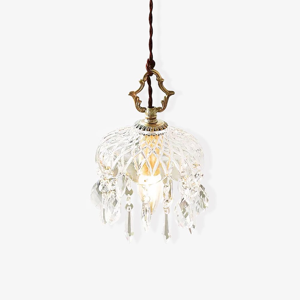 Moka Kristall-Vintage-Pendelleuchte