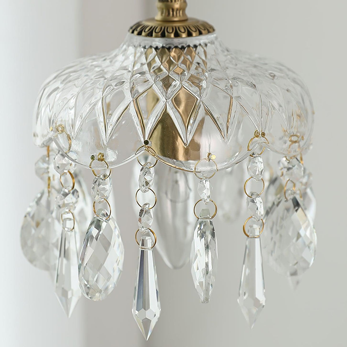 Moka Kristall-Vintage-Pendelleuchte