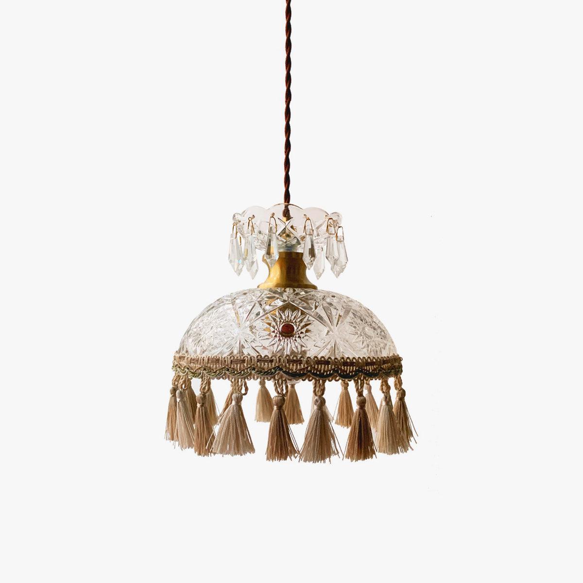 Devel Messing-Glas luxuriöse Pendelleuchte