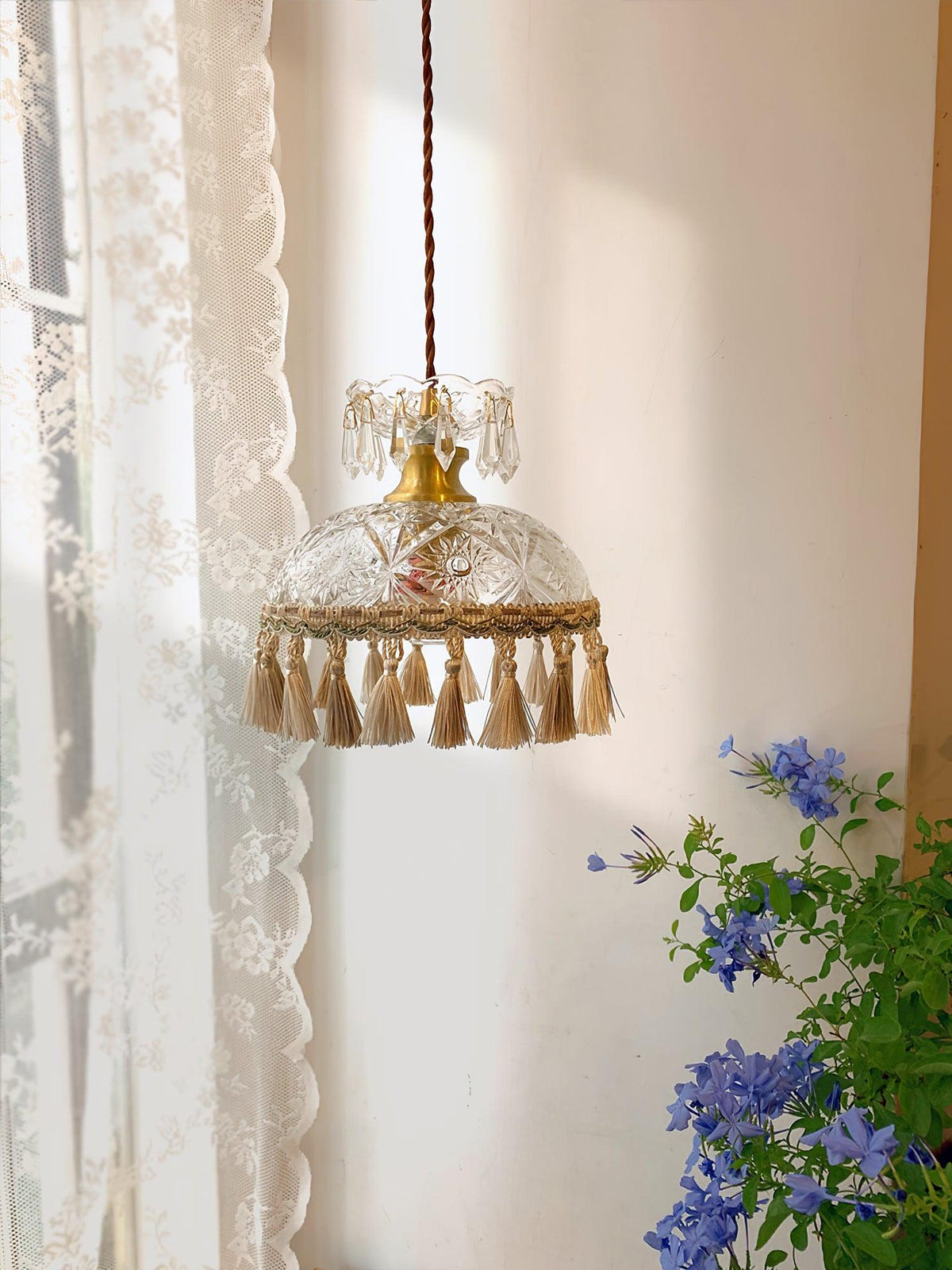 Devel Messing-Glas luxuriöse Pendelleuchte