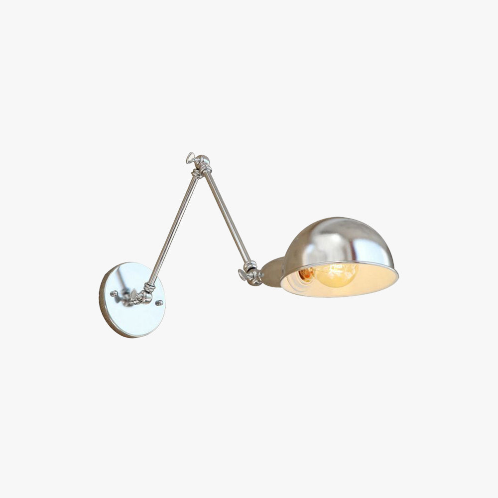 Silva Minimalistisch Wandleuchte Verstellbar, Silber, Schlafzimmer, Metall
