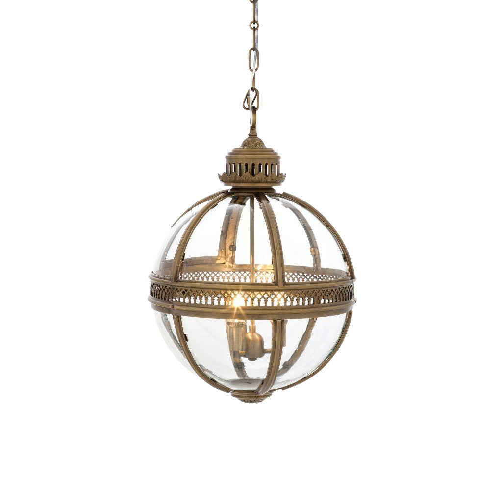 Svelte Vintage Industrial Glas Pendelleuchte