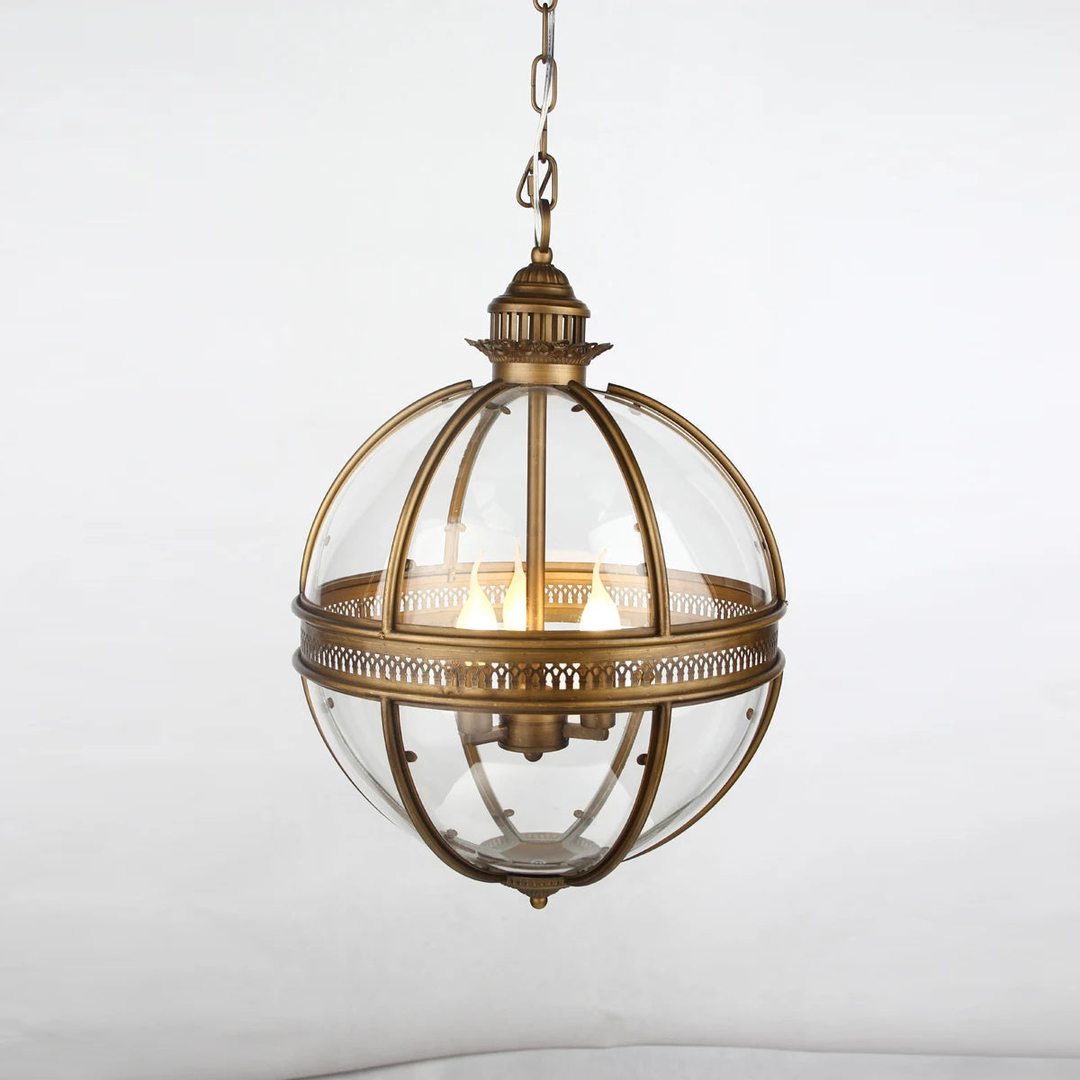 Svelte Vintage Industrial Glas Pendelleuchte
