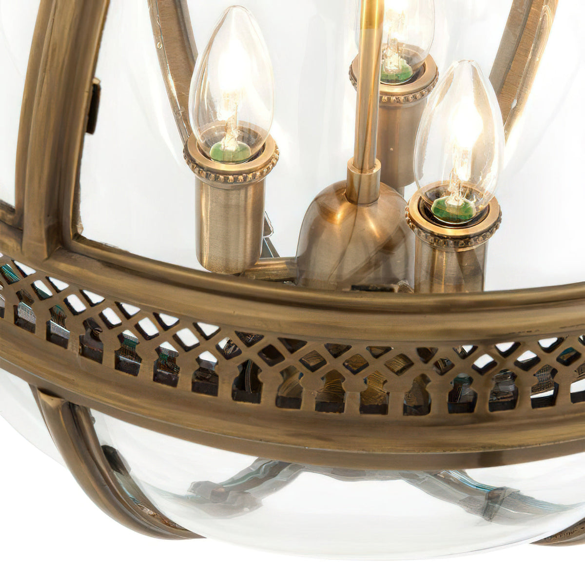 Svelte Vintage Industrial Glas Pendelleuchte