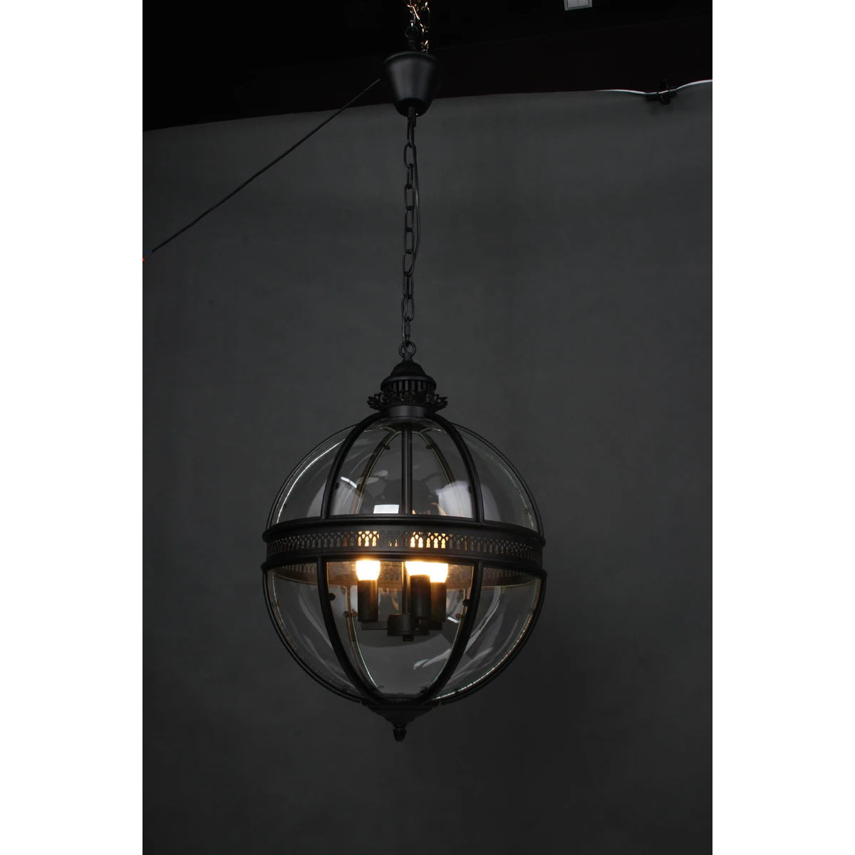 Svelte Vintage Industrial Glas Pendelleuchte